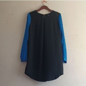 Massimo Elegant Black and Blue Women's Dress